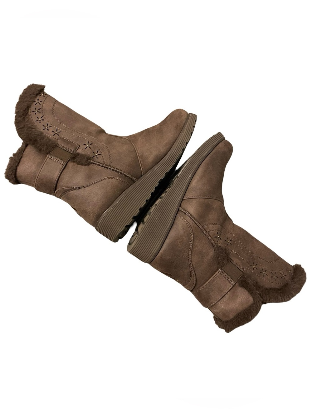 SKECHERS Keepsakes Wedge - Cozy Peak Brown Boot Size 6.5 - Picture 5 of 9